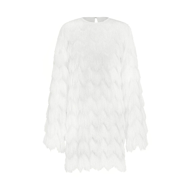 Homemade Temperament Loose New Dress Fringed Banquet Birthday Party Dress - KAISERINC
