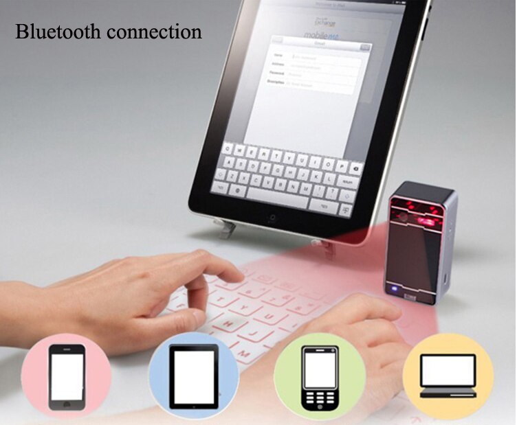 Bluetooth Wireless Virtual Projection keyboard Portable for Iphone Android Smart Phone Ipad Tablet PC Notebook - KAISERINC
