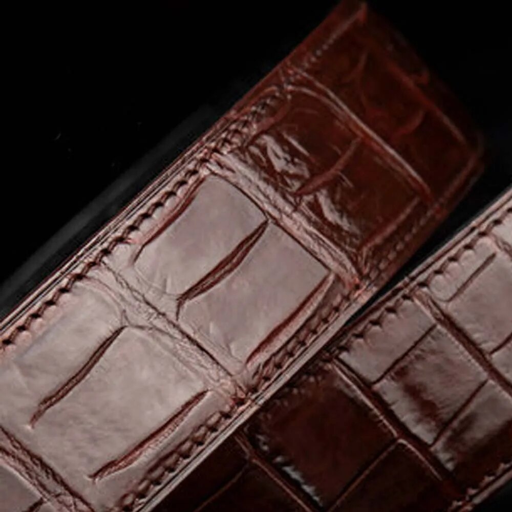 gete import  crocodile  The belt  male  leisure  Genuine leather  Double sided  belly  Pin buckle  My belt  business  belts