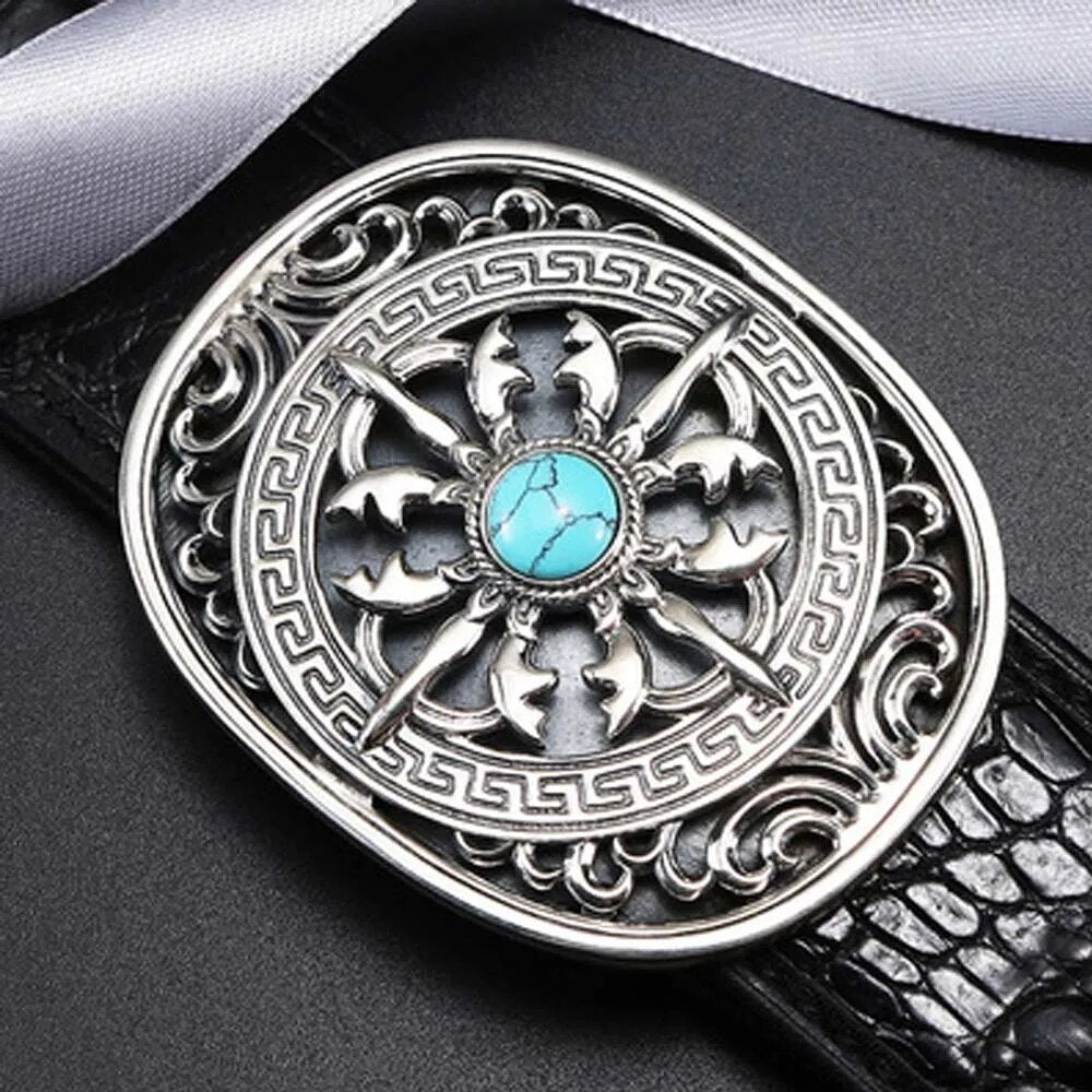 linshe  male belt  925 silver  Jade buckle  business  leisure  male crocodile  belt  men crocodile leather