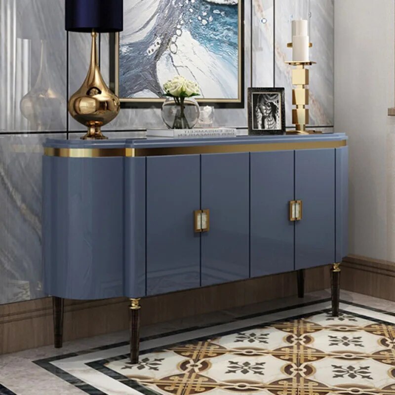 Simple modern light luxury solid wood cabinet dining cabinet American style  neoclassical shoe cabinet furniture living room