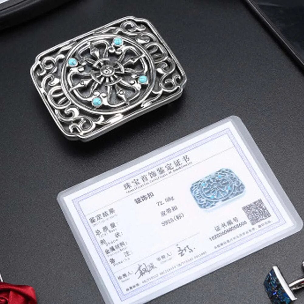 linshe belt  male  Genuine leather  The belt  925 sterling silver  buckle  crocodile  business  belts  male