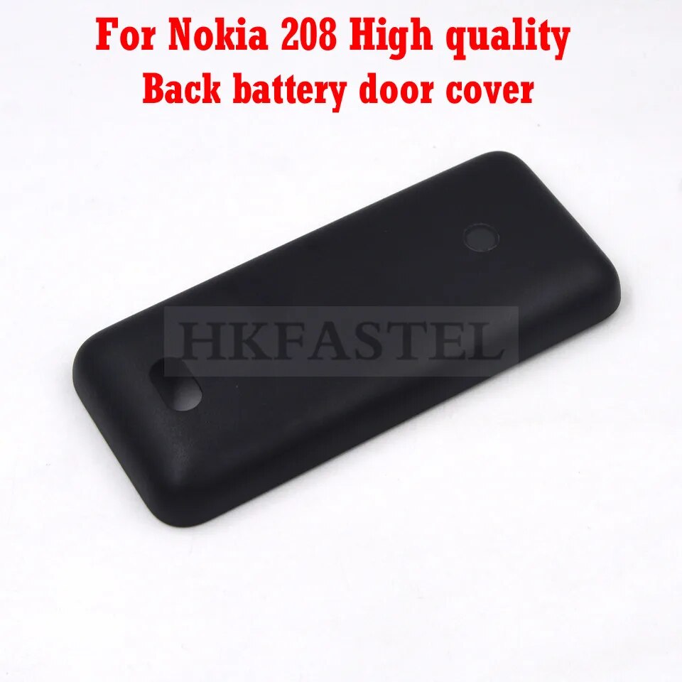 High quality Back Cover For Nokia 208 Mobile Phone Back housing battery door Cover Case