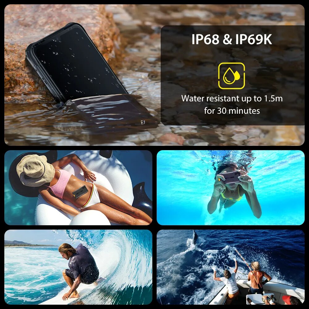 UMIDIGI BISON NFC IP68/IP69K Waterproof Rugged Mobile Phone 6GB 8GB 128GB  48MP Matrix Quad Camera 6.3" FHD+ Display Smartphone