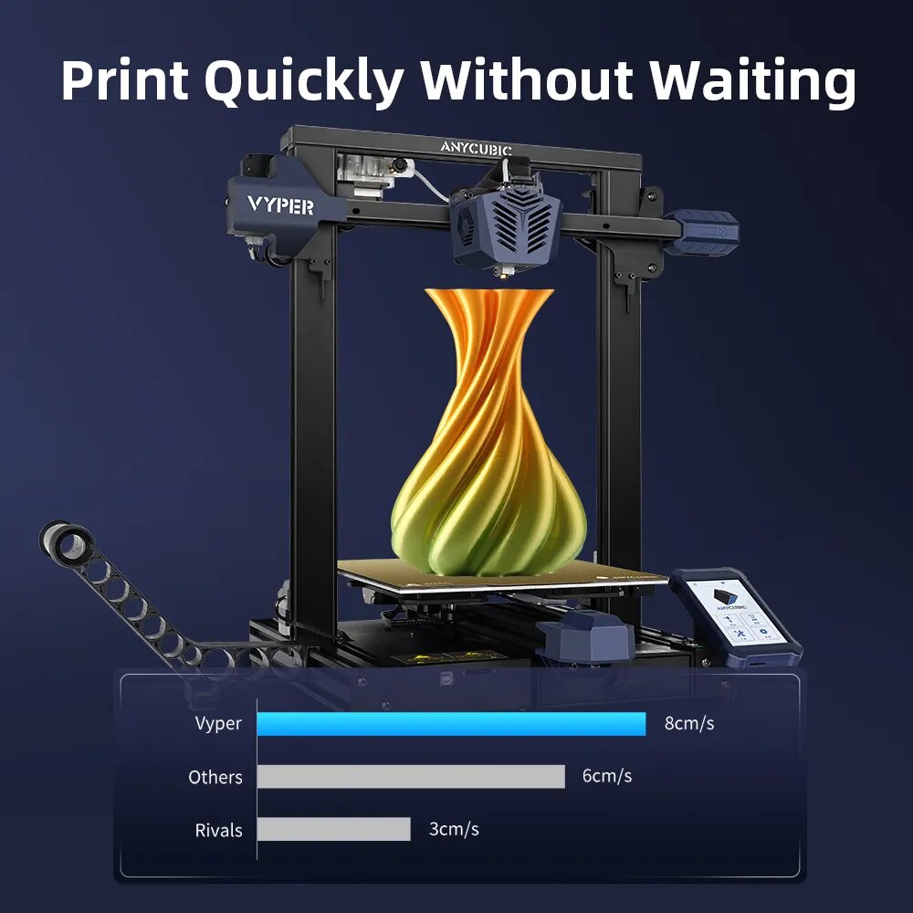 ANYCUBIC Vyper Auto-leveling 3D Printers More Accurate And Silent Printing Large Print Size with 245*245*260mm FDM 3D Printer