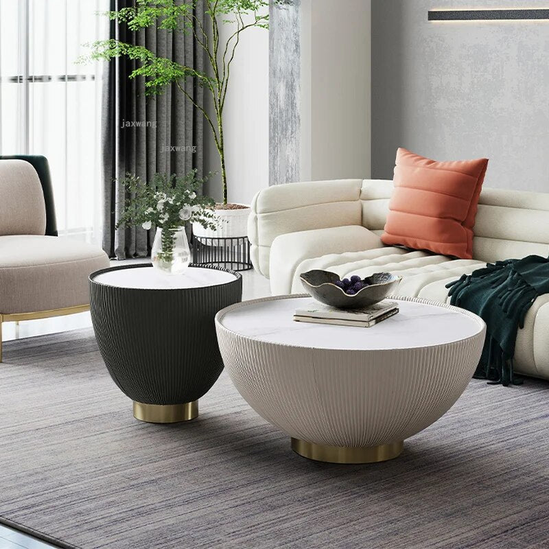 Living Room Furniture Round Coffee Tables Modern Simple Small Apartment Bedroom Endtable Creative Hotel Designer Bedside Table