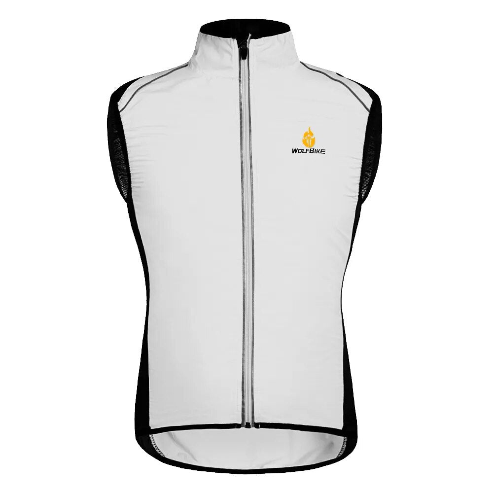 WOSAWE Windproof Cycling Jackets Men Women Riding Waterproof Bicycle Clothing Bike Long Sleeve Jerseys Sleeveless Vest Wind Coat - KAISERINC
