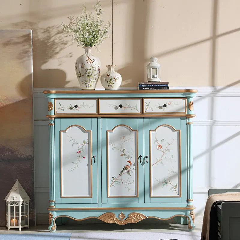 Shoe cabinet large capacity four door hall cabinet partition three door porch cabinet multifunctional furniture living room
