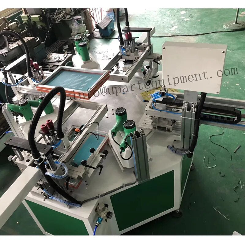 3 Color Carousel Screen Printer Ruler Printing Machine Automatic