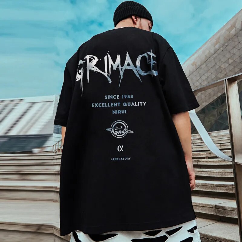 ZAZOMDE Korean Harajuku Printed T Shirt Men Women Summer Ins Hip Hop Loose Oversize Tee Shirts Men Casual Tshirt Streetwear