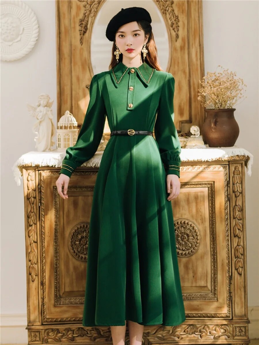 2019 new fashion women's clothing winter dresses  long sleeve dress