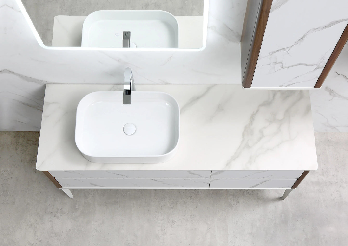 Bathroom furniture, rock board, bathroom cabinet combination, washbasin, wash basin, smart mirror, customized