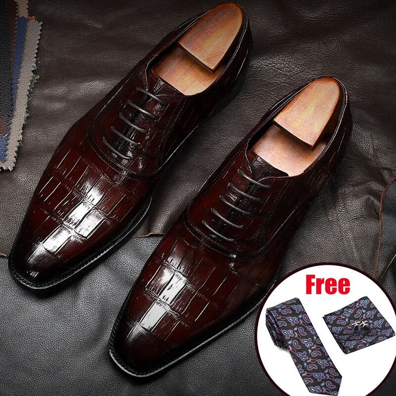 Men Genuine cow leather brogue wedding Business mens casual flats shoes 2020 black vintage oxford shoes for men's shoes