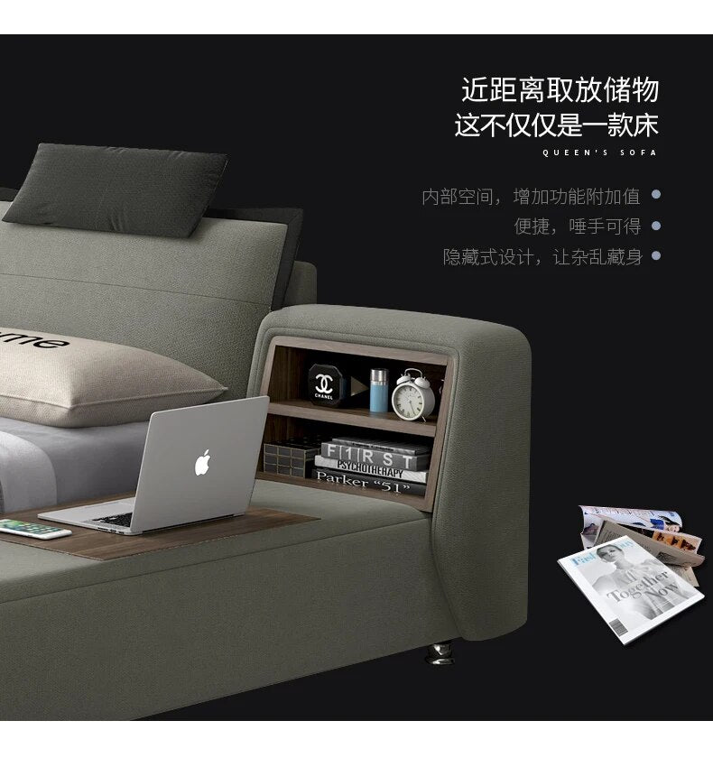 Smart bed frame camas bedroom set furniture кровать двуспальная lit beds سرير  muebles de dormitorio мебель cama de casal