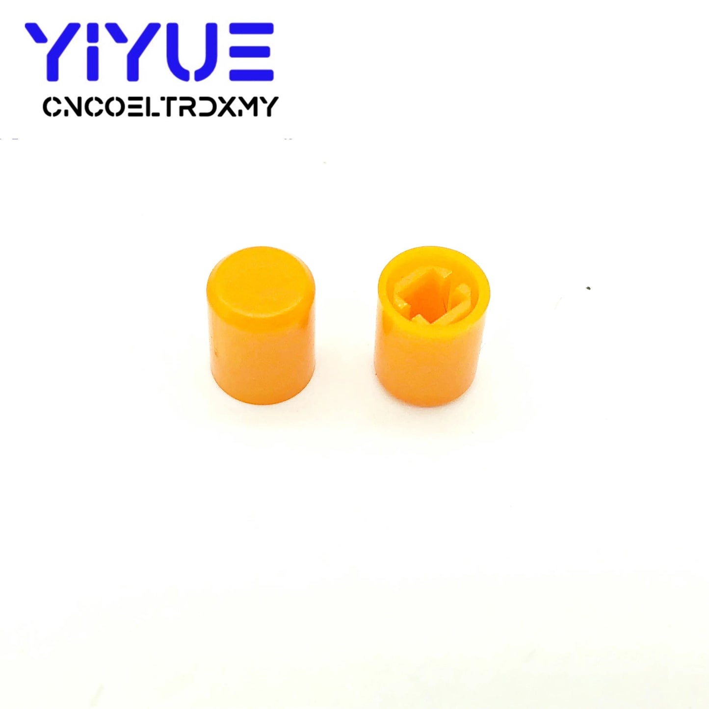 20Pcs Plastic Cap PS-22F03 Push Button Switch Lid Cover A03 A11 direct key switch cap for button switch high 10MM Orange Black