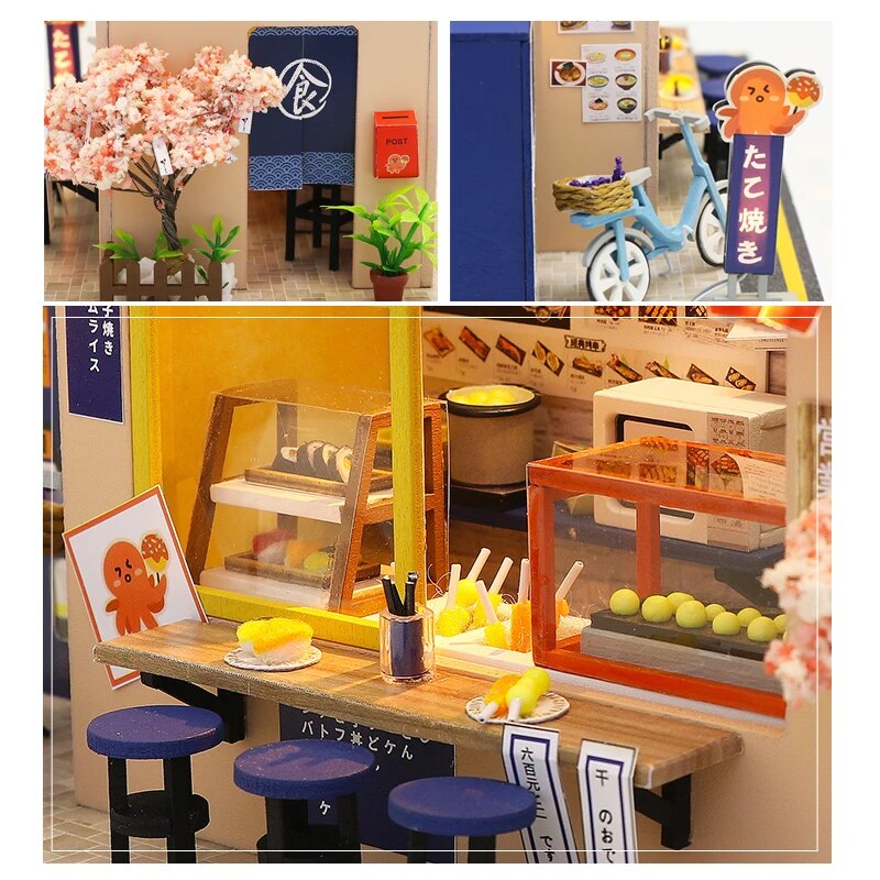 Cutebee DIY DollHouse Wooden Doll Houses Miniature Dollhouse Furniture Kit Toys for children New Year Christmas Gift  Casa