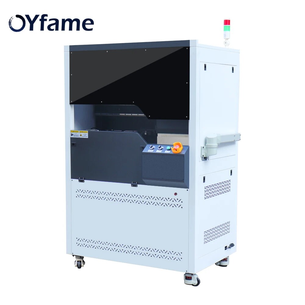 OYfame Cylinder UV Printer For Bottle Cylinder UV Printing Machine With 3PCS XP600 Printer Head Lipstick Bottle cup uv printing