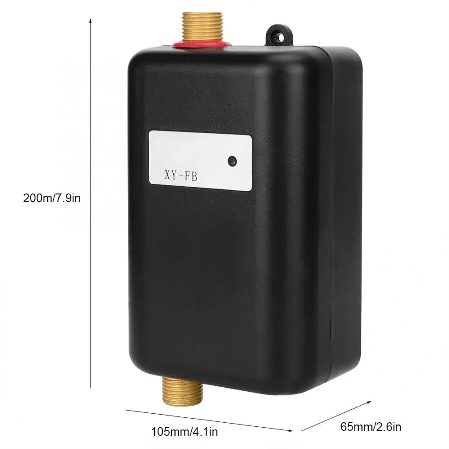 3800W Electric Water Heater Instantaneous Tankless Instant Hot Water Heater Kitchen Bathroom Shower Flow Water Boiler 110V/220V