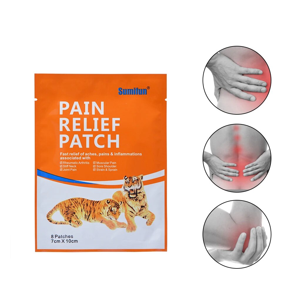 Sumifun 8Pcs Pain Relief Patch Fast Relief Aches Pains & Inflammations Health Care Lumbar Spine Medical Plaster