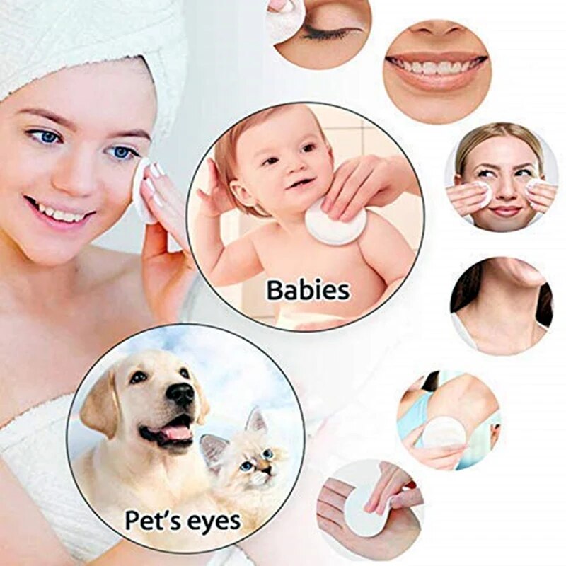 Reusable Makeup Remover Pads Zero Waste 12 Pack Bamboo Cotton Rounds Cloth Washable Cleansing Wipes Facial Cleaning Pads