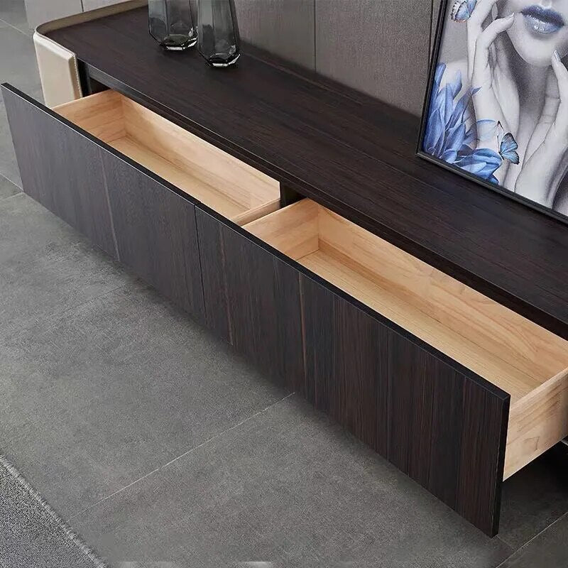 Tea table TV cabinet combination living room furniture Italian minimalist tea table TV cabinet