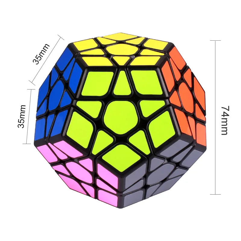 QYTOYS Megaminxeds Cube Professional Speed Magic Cubes Stickerless Puzzle 12-Sides Magico Educational Toys For Children cubo