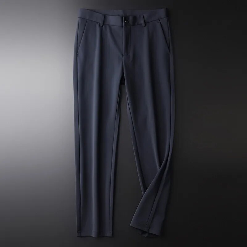 Azazel Autumn Winter Mens Pants Luxury Add Velvet Solid Color Casual Men's Trousers Fashion Slim Fit Male Pants Plus Size