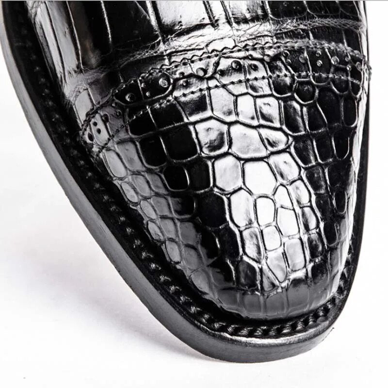 hongqiangyin new  Thailand  Alligator leather shoes  Men's shoes  business  Men's shoes  crocodile shoes  Men shoes