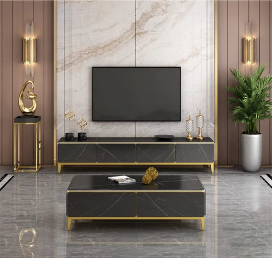 Spot Nordic Rock Board TV Cabinet  Small Apartment Living Room Storage Floor Cabinet Light Luxury Furniture