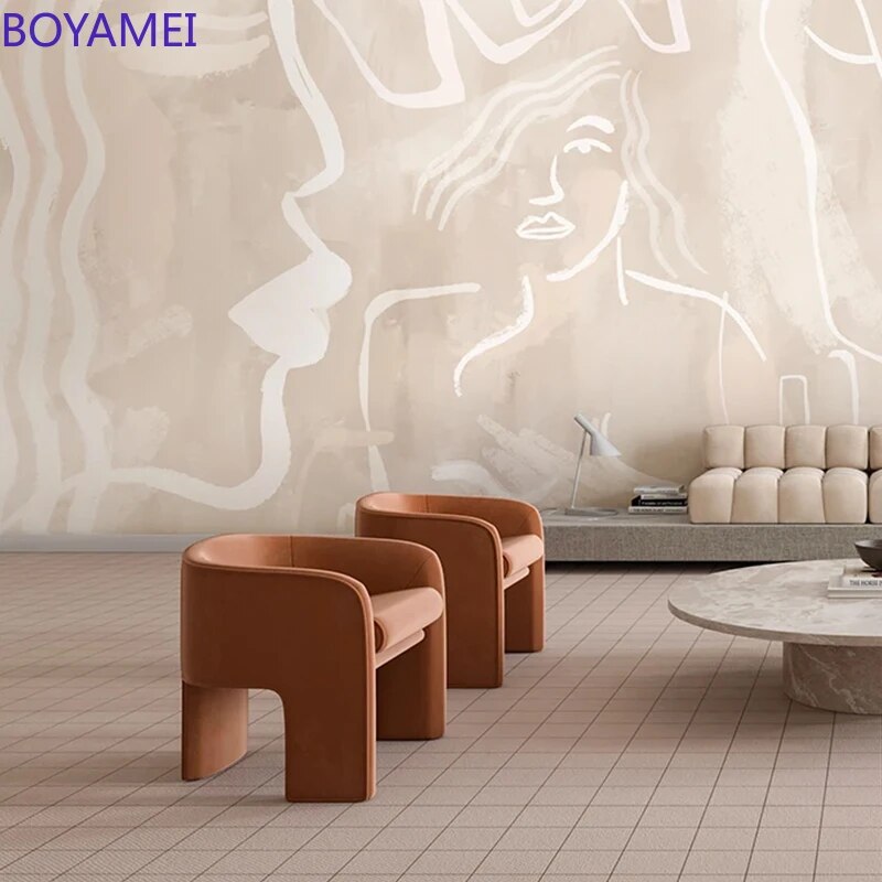 Furniture nordic single light luxury sofa chair designer small apartment living room bedroom chair