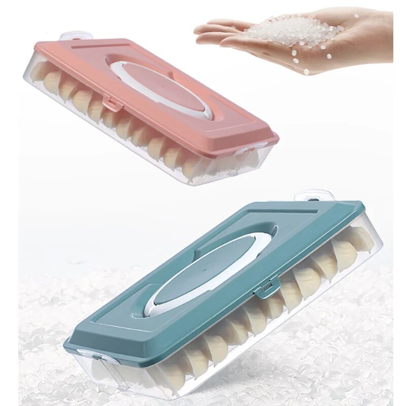 Kitchen Accessories Refrigerator Fresh-keeping Box Dumpling Storage Box Eggs Fruits and Vegetables Organizer Can Be Superimposed
