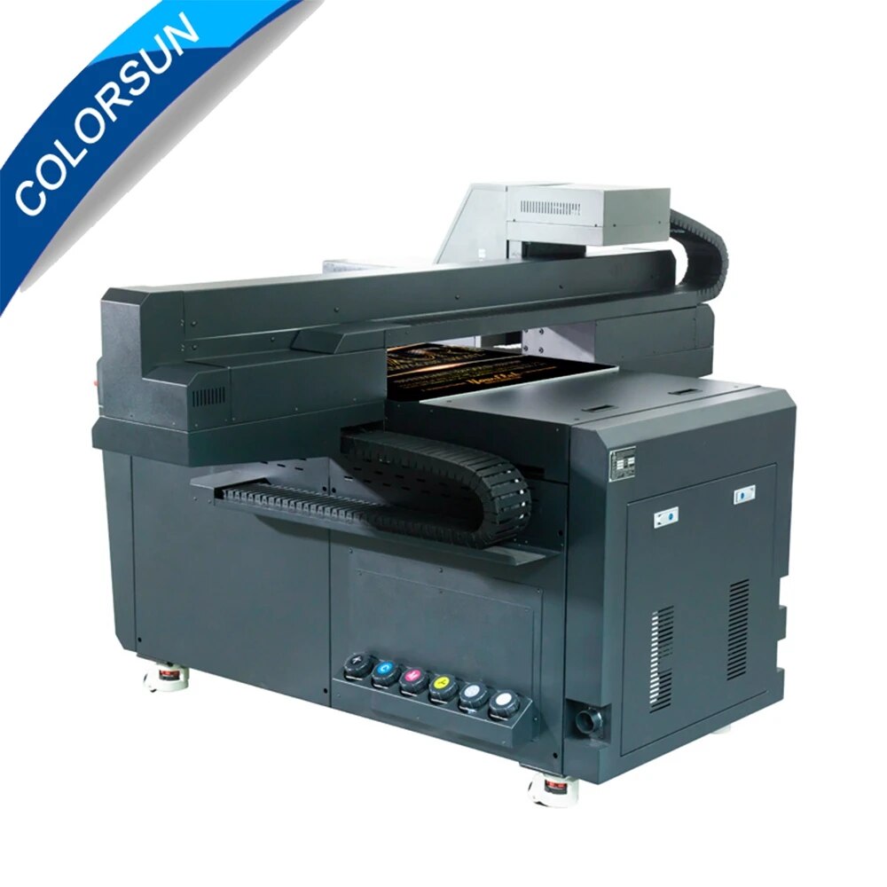 Colorsun UV printer Large formate 110*150cm UV flatbed printer with GH2220 printhead UV printer for glass wood varnish printer