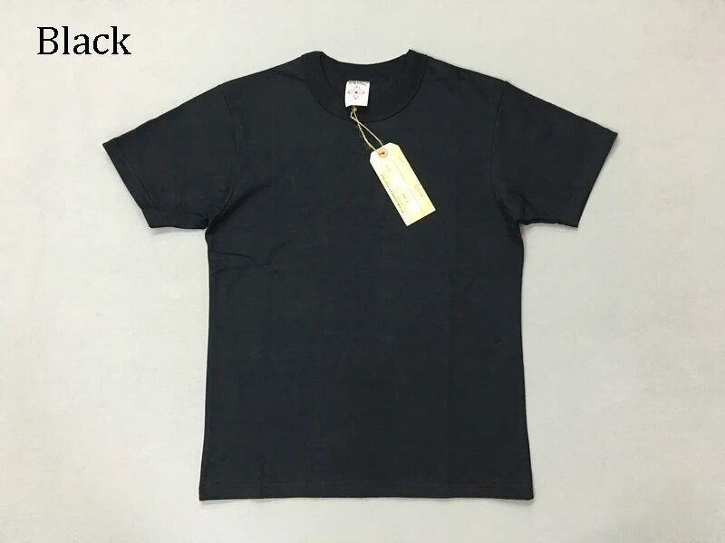 BOB DONG 300gr Basic Tee Shirts Summer Heavyweight Cotton Men's Plain T-Shirts