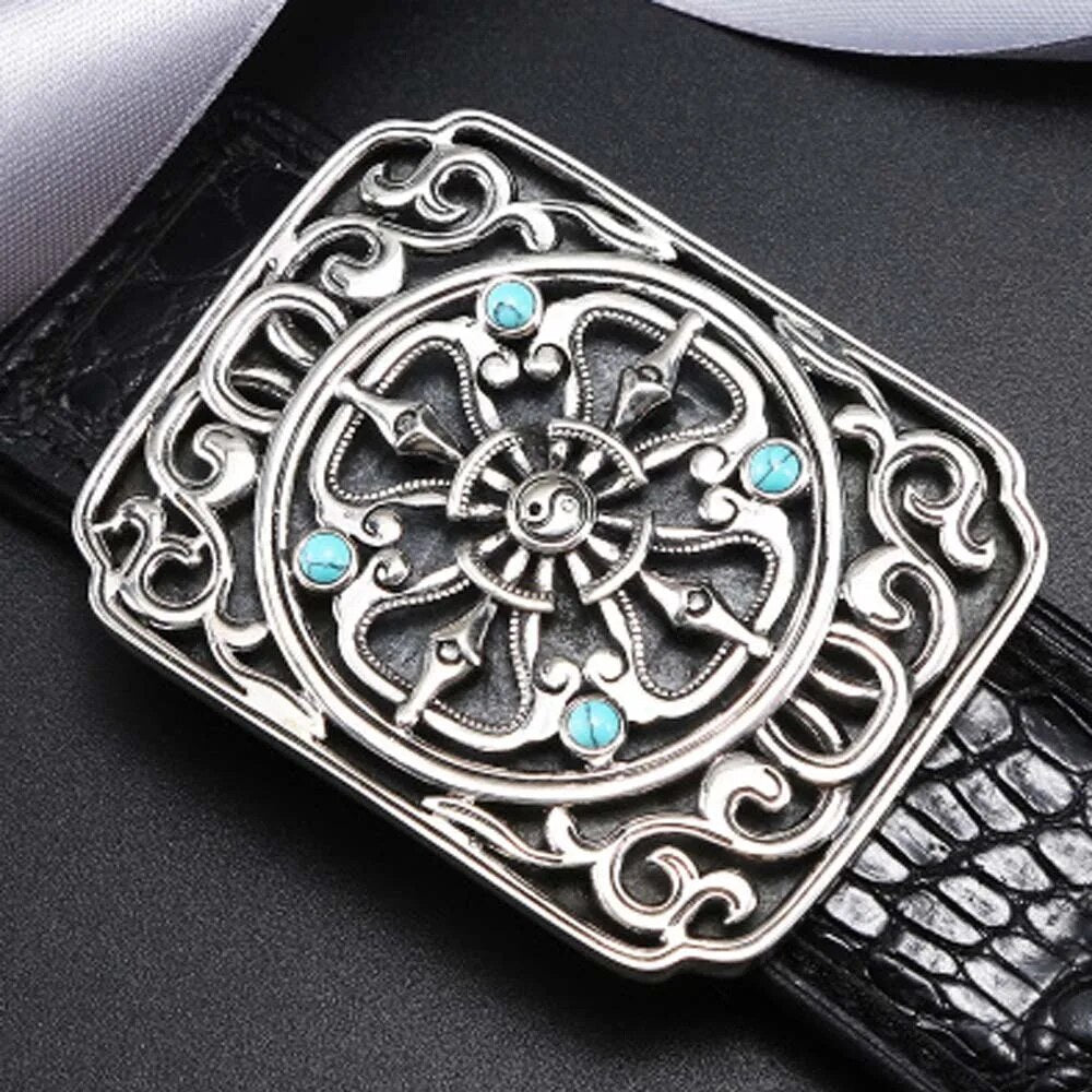 linshe belt  male  Genuine leather  The belt  925 sterling silver  buckle  crocodile  business  belts  male