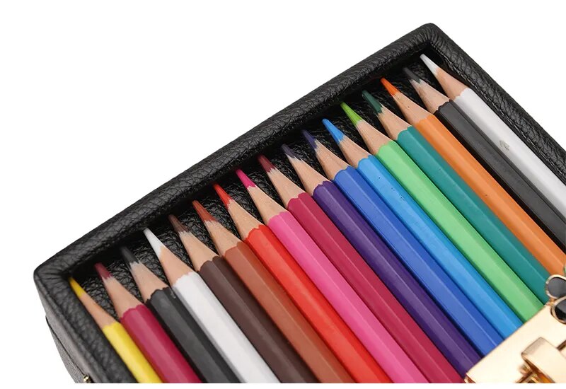 Color Pencil Box Style Purses and Handbags for Women Party Clutch Bag Shoulder Crossbody Bag Designer Bag Pu Ladies 2021