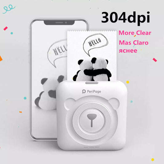 304dpi Bluetooth Portable Printer High Resolution A6 Peripage Mini Photo Printer Thermal Printers For Mobile Phone Android & IOS