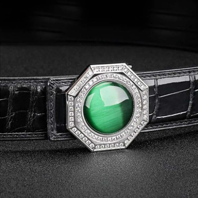 mafeimengge new thailand crocodile leather men belt  male  business  Smooth buckle  leisure  fashion Men belt