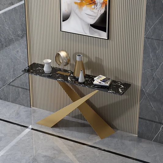 Table Post-Modern Marble Hallway table Marble table Metal Furniture Light Luxury Porch modern cabinet