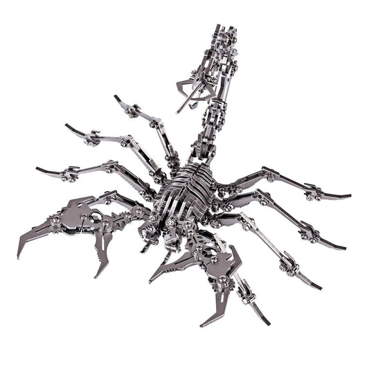 3D Metal Model Puzzle DIY Assembled Scorpion King Dragon Jigsaw Detachable Puzzle Zodiac Steel Warcraft Model Ornament Dropship