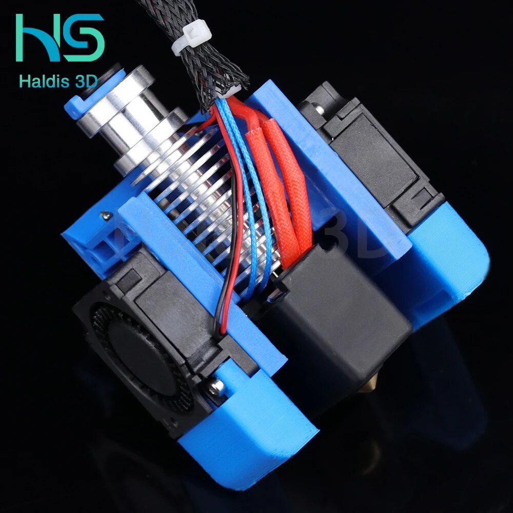 Top Quality All Metal V6 J-head Hotend Bowden Extruder Kit For E·3DV6 volcano Hotend Cooling Fan Bracket Block 3D Printers Parts