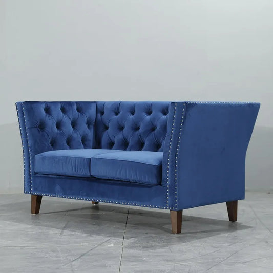 U-BEST American Style Synthetic Leather 2 seater Sofa Couch living room Furniture Orange Luxury Chesterfield Sofas Set