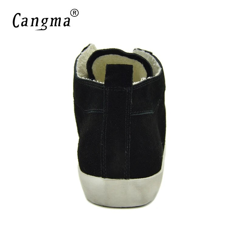 Custom Name Logo Designer Women Men Sneakers Genuine Leather Casual Shoes CMM018