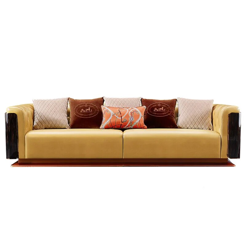 Light luxury first floor cattle villa living room combination sofa furniture