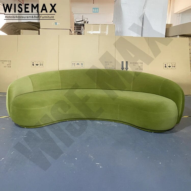 New Design Curved Sofa Crescent Shaped Sofa Designs For Living Room Furniture