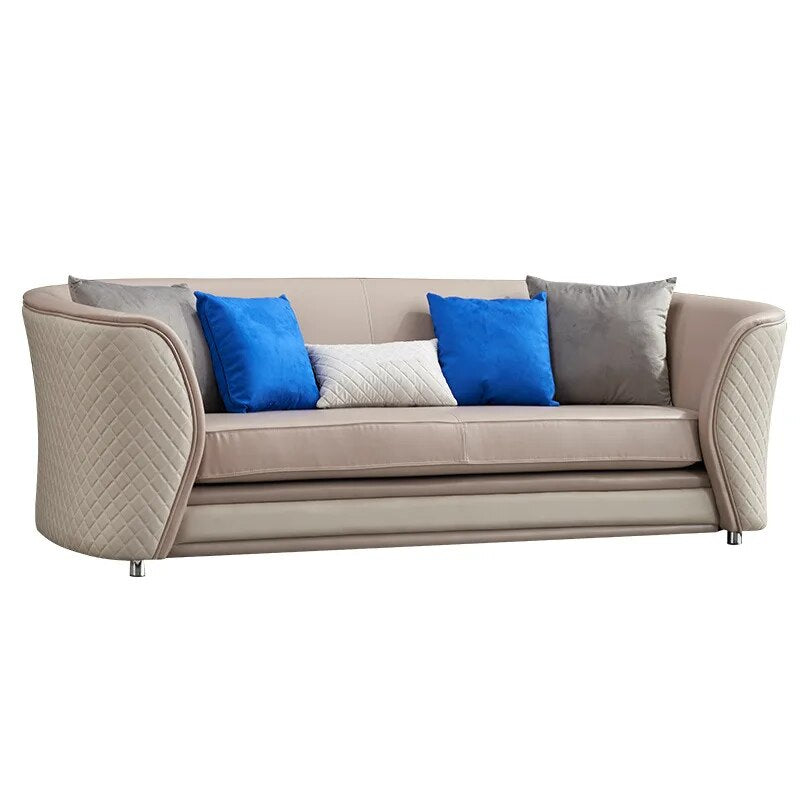 Full-Grain Leather Leather Sofa 123 sofas for living room  modern furniture  sofa