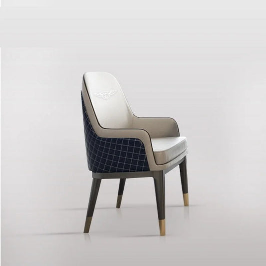 New Design  Luxury Dining Room Furniture Velvet Faric Dining Chair With Ash Wood Legs Armchair