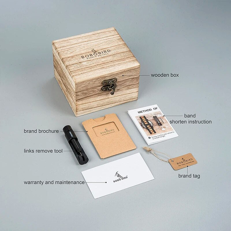 BOBO BIRD Wooden Couple Watch Relogio Masculino Quartz Watches for Men Women Wood Clock Timepieces Ideal Gifts erkek kol saati