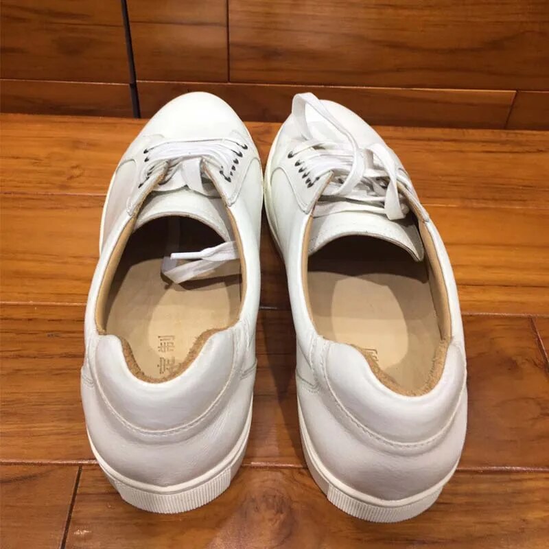 dae new tide  male   kangaroo leather  business  Casual shoes  non-slip  Round head  British  trend  Men shoes  Men sneakers