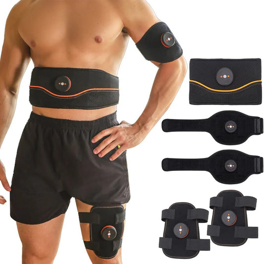 ABS Stimulator Abdominal Muscle Trainer EMS Vibro Shaper Fitness Electric Weight Loss Stickers Body Slimming Belt Wireless