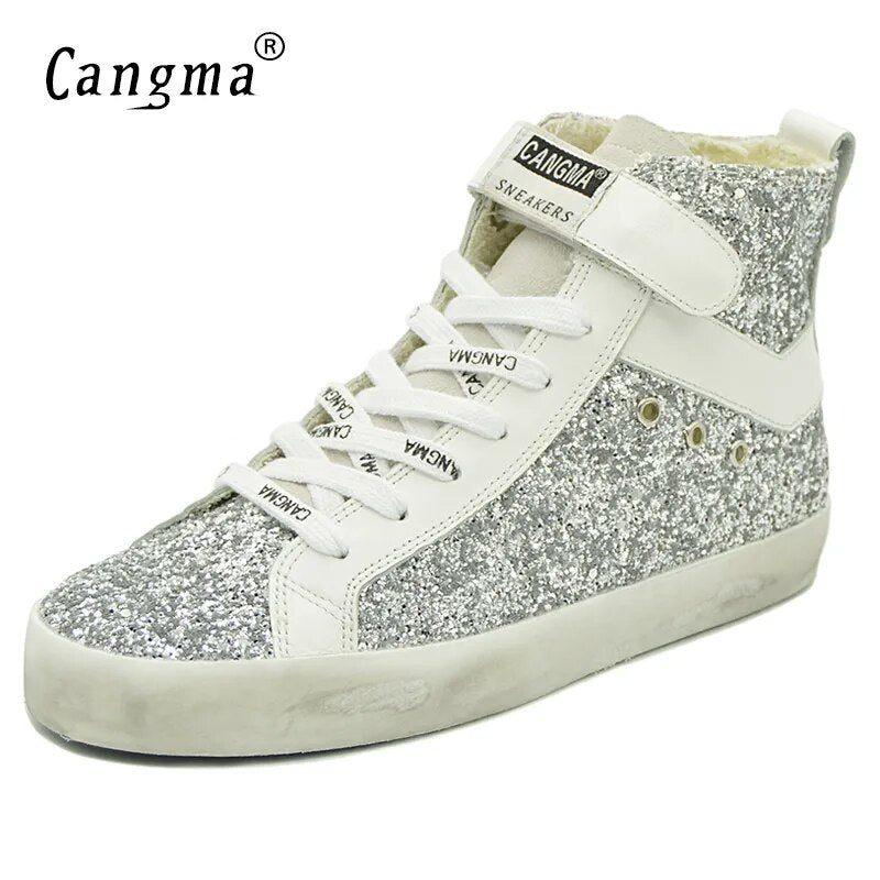 Custom Name Logo Designer Women Men Sneakers Genuine Leather Casual Shoes CMH009